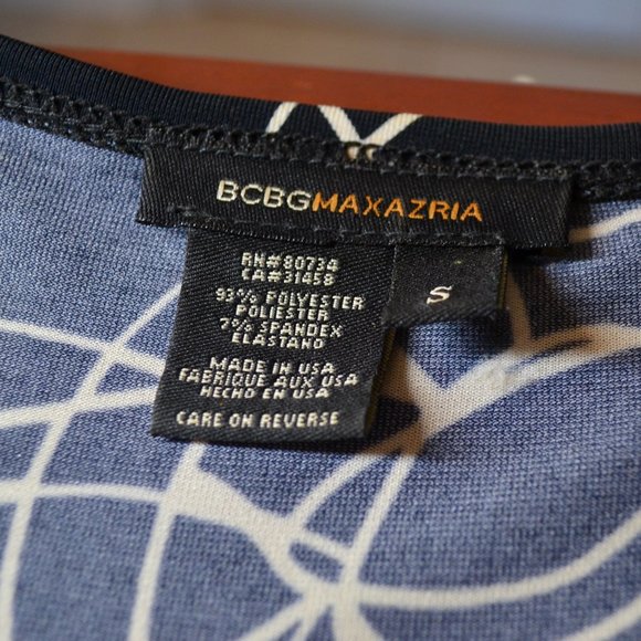 Black Patterned Wrap Dress - Picture 2 of 4